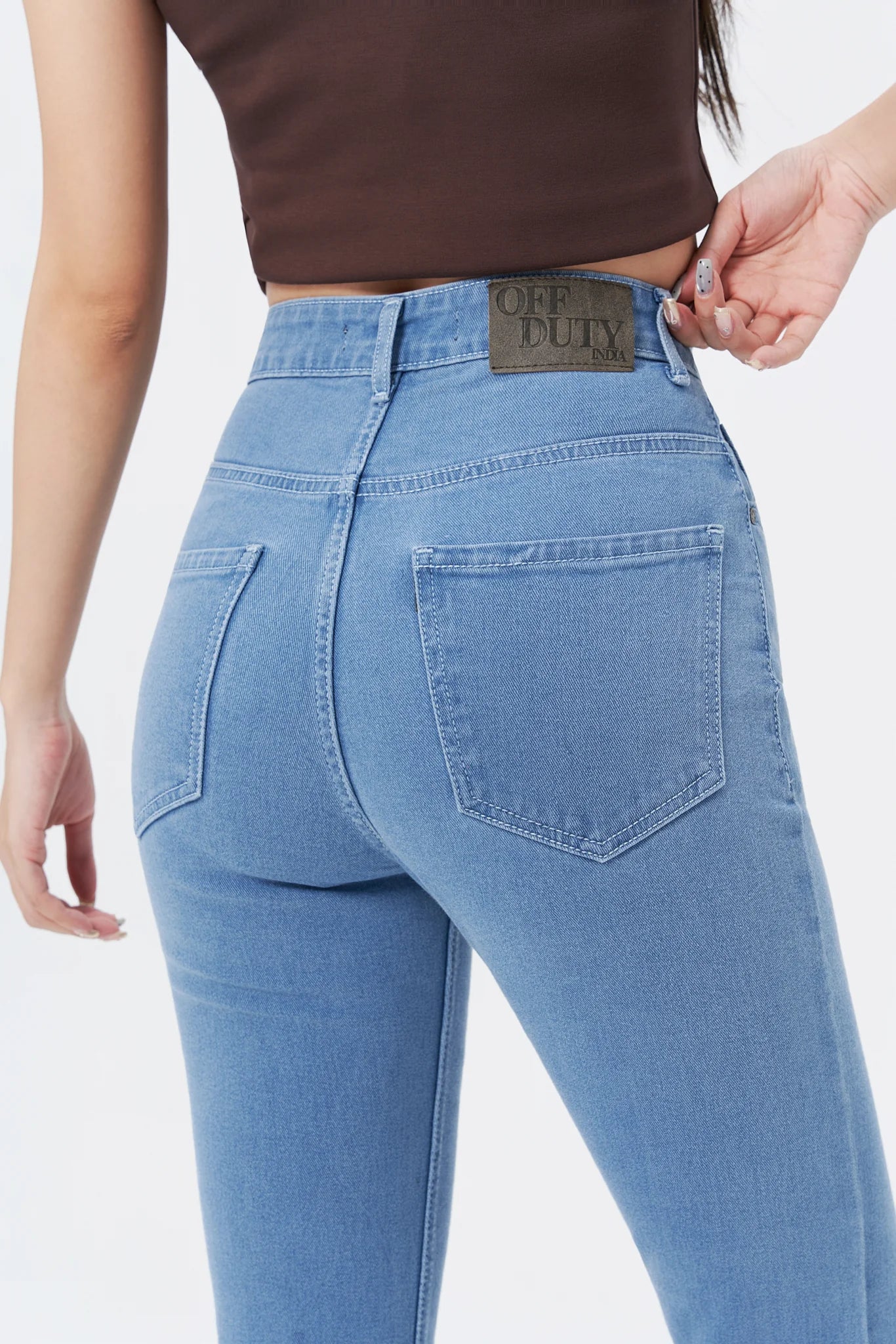 Baby Blue Bootcut Flare Jeans