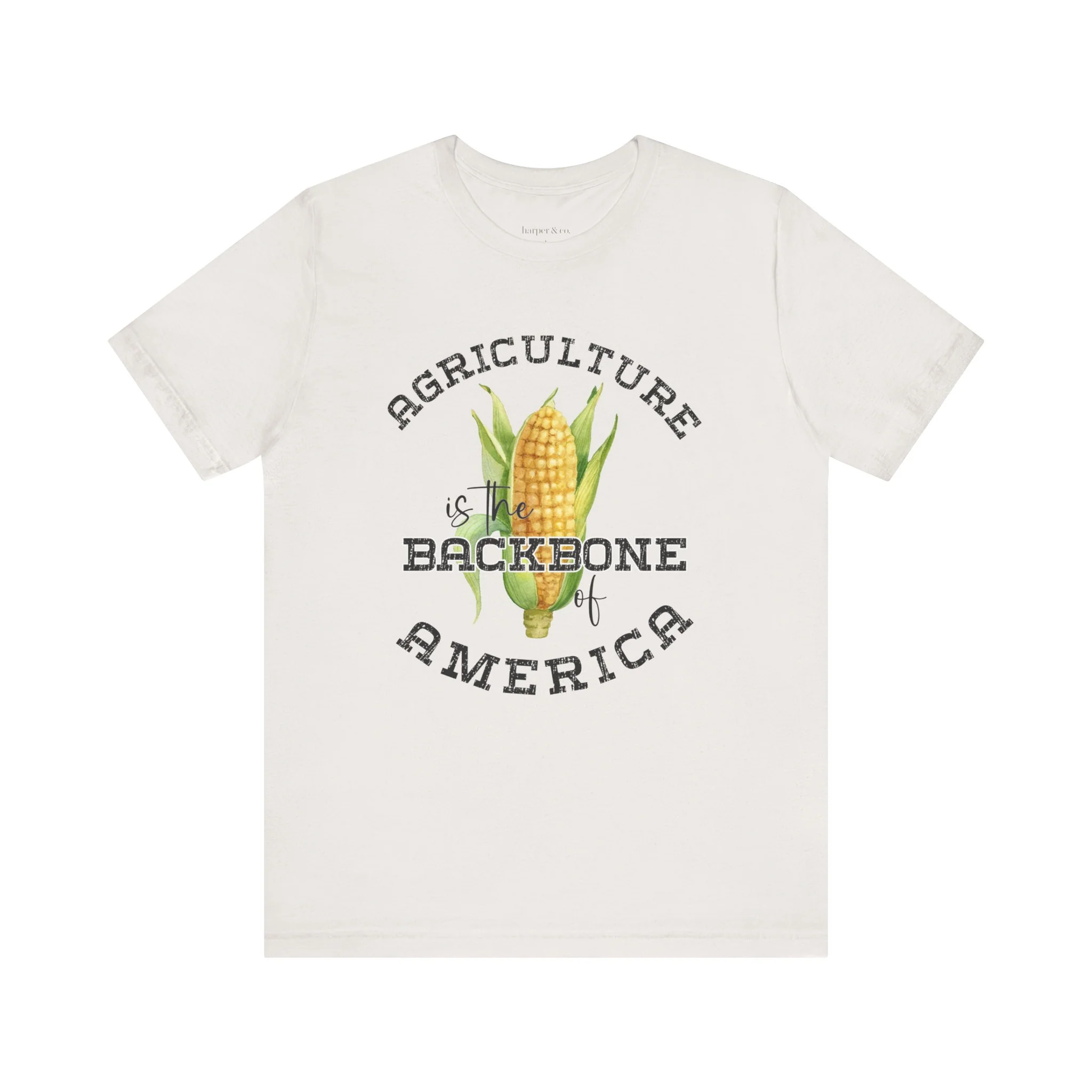 Agriculture is the Backbone Bella Canvas Jersey Short Sleeve Tee - Multiple Colors