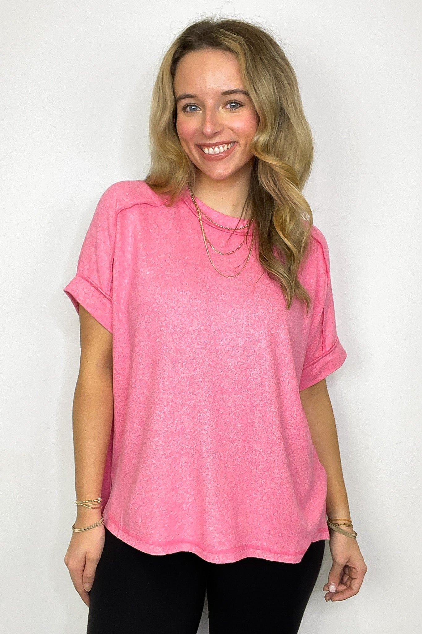 Sunday Muse Melange High Low Tee