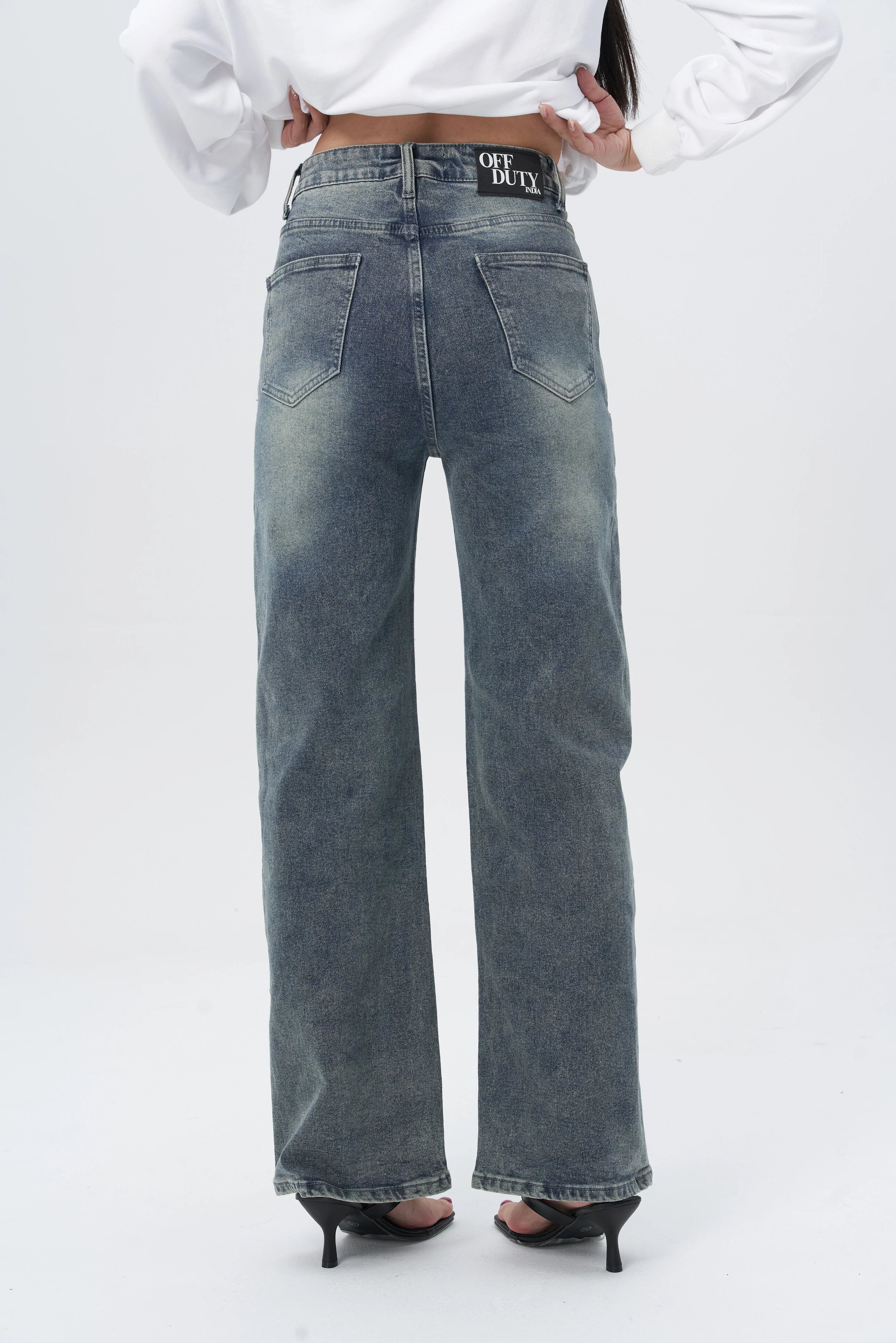 Reform Cut Structured Straight Jeans