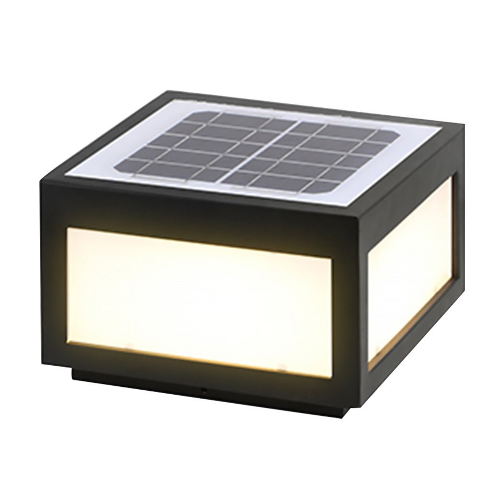 Outdoor Courtyard Waterproof LED Solar Pillar Lights Landscape Lighting