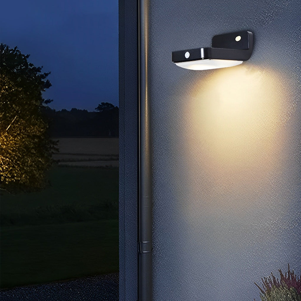 Minimalist Waterproof LED Intelligent Motion Sensor Solar Wall Lamp
