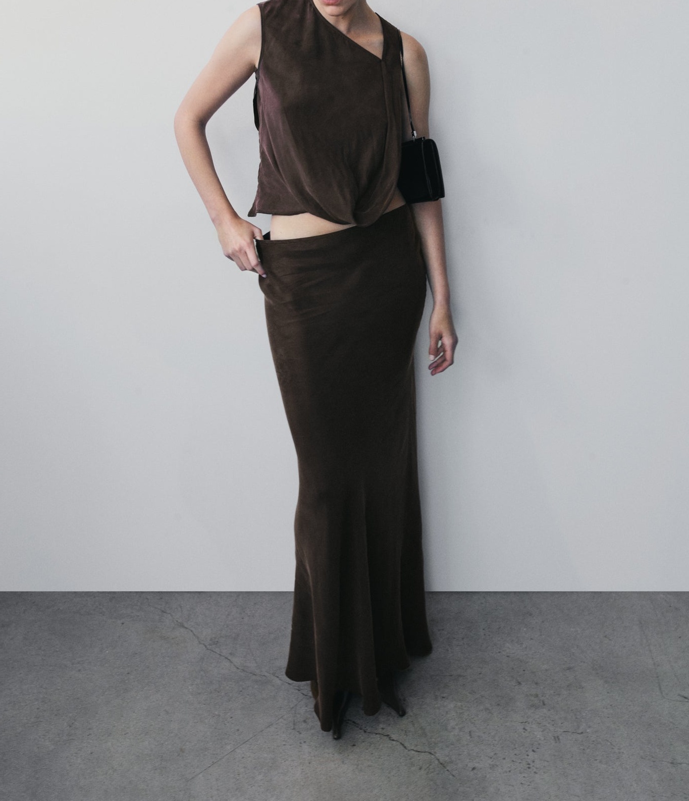 Chocolate Maxi Skirt