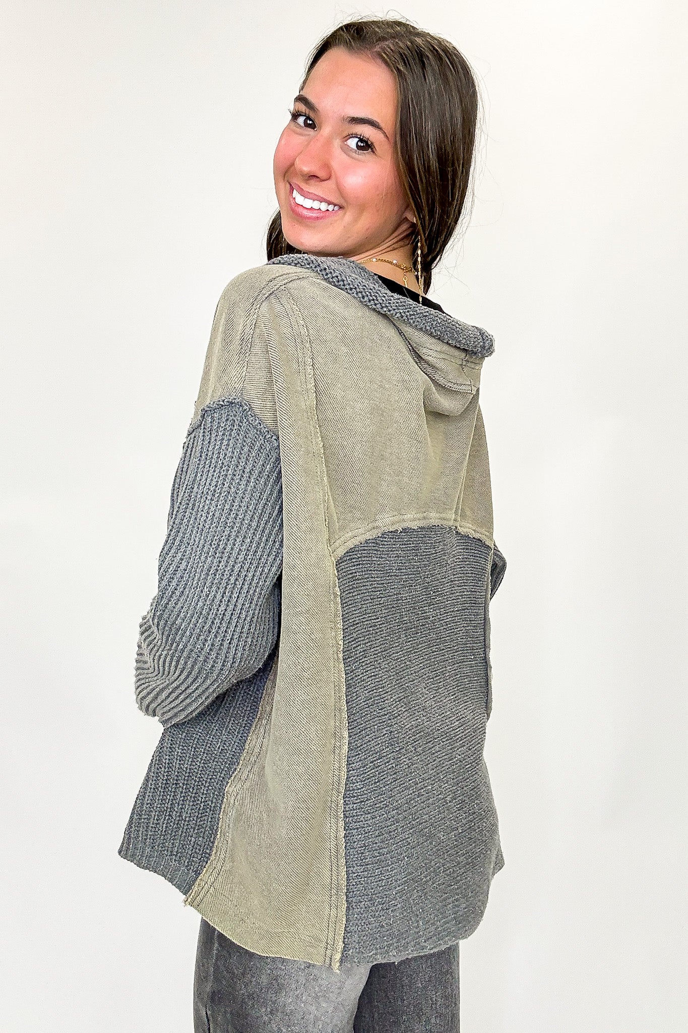 Knit Contrast Cardigan