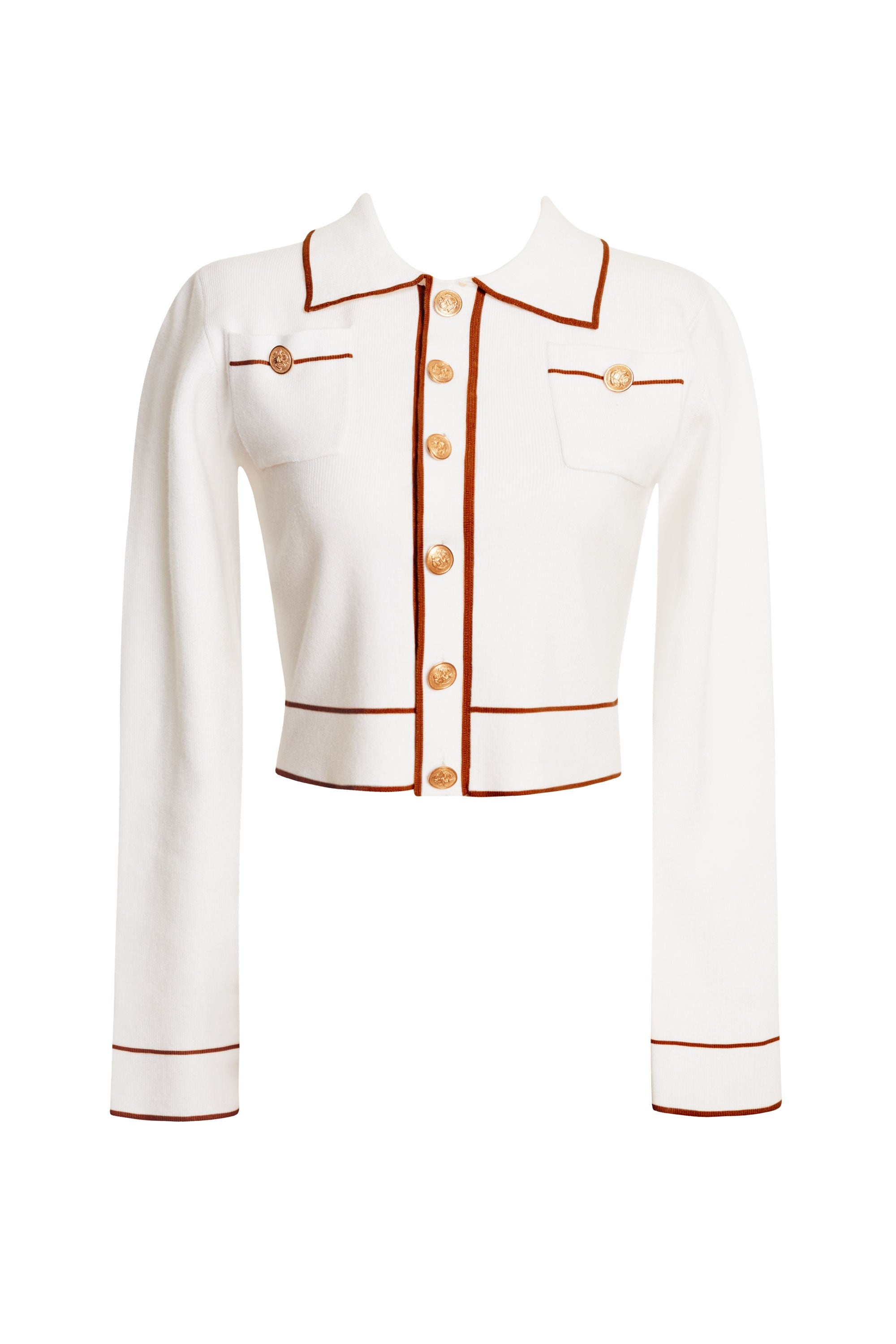 Premium Collared Button Cardigan