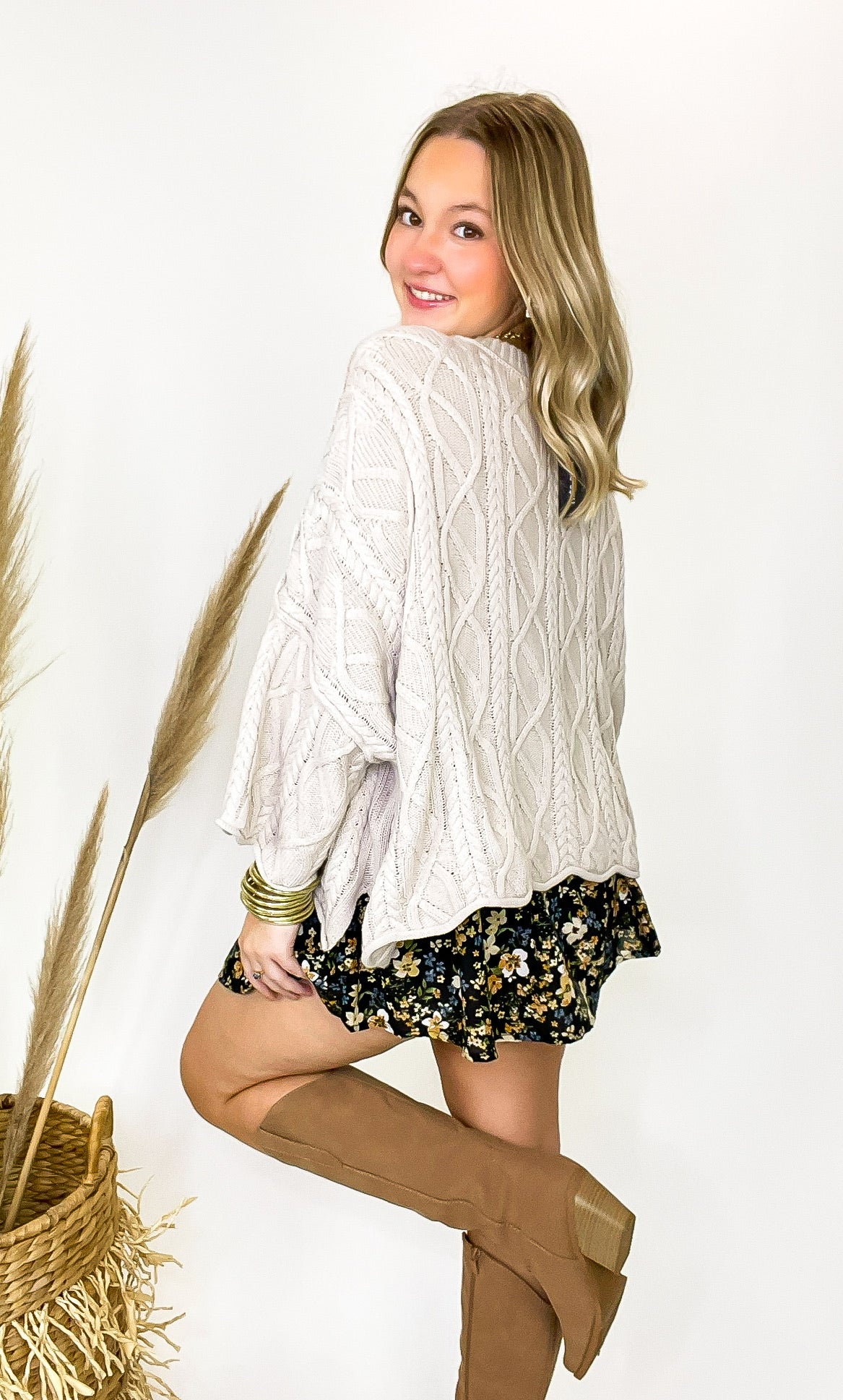 Petal Laced Smocked Skort