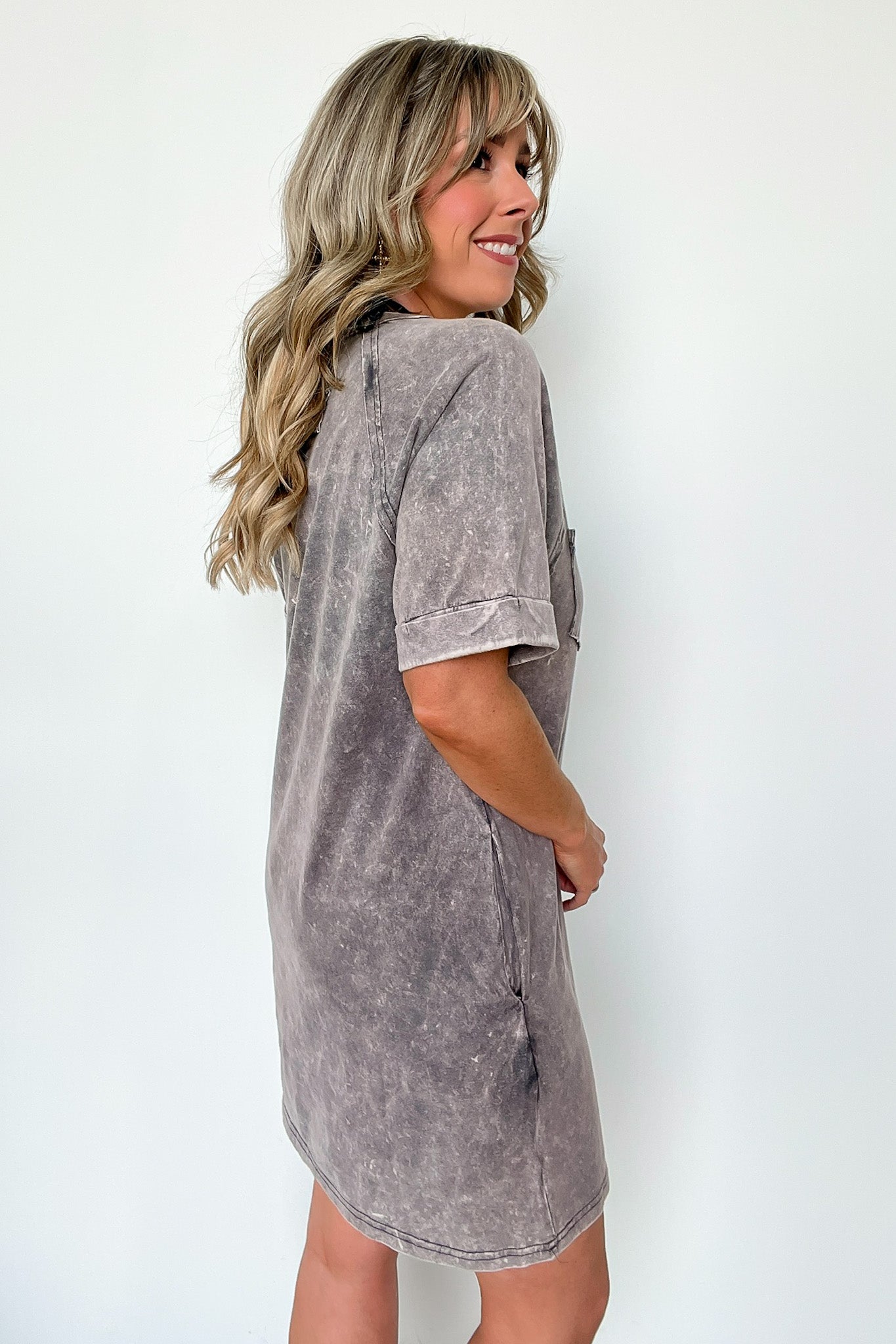 Short Sleeve Pocket T-Shirt Dress