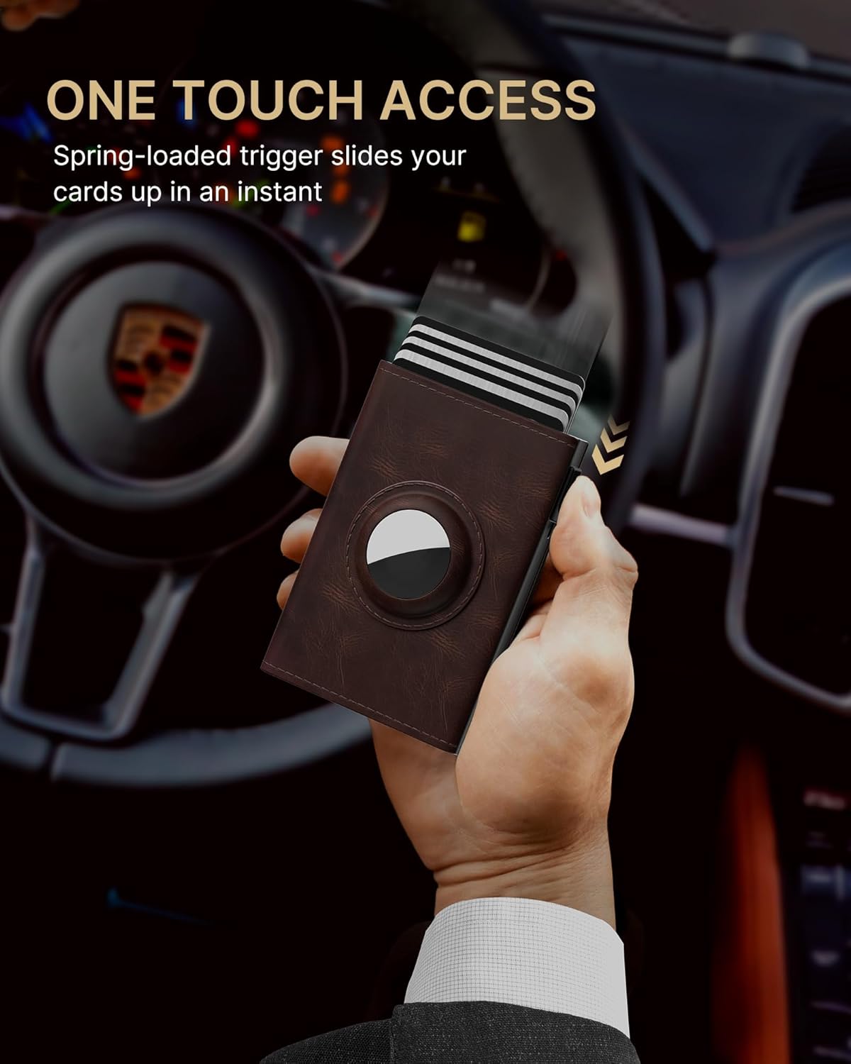 Men's Airtag Wallet  Sleek Security Meets Military-Grade Durability