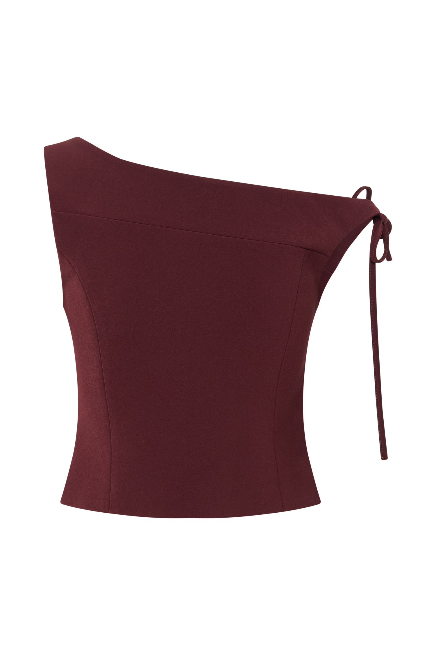 Plum Suiting Off Shoulder Top