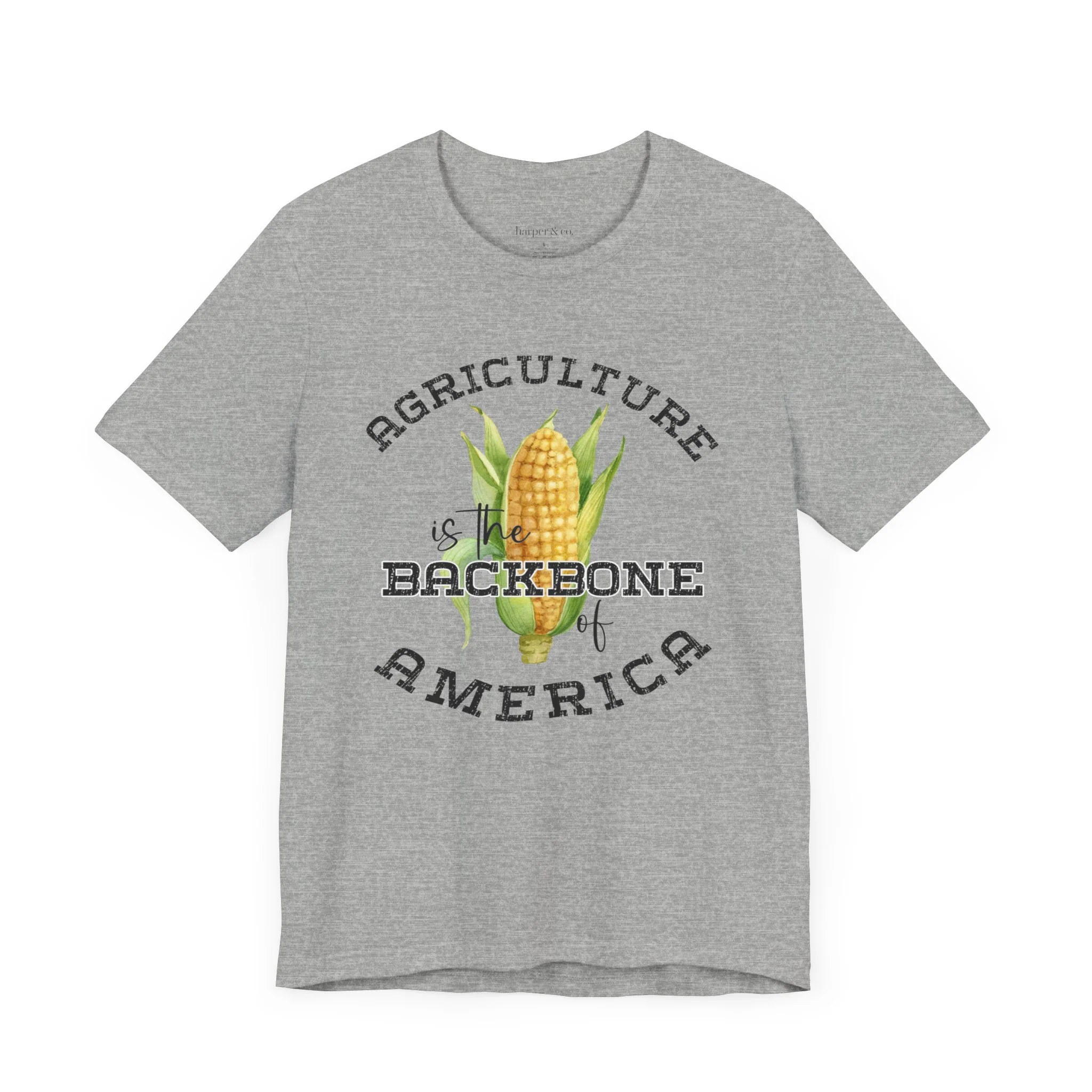 Agriculture is the Backbone Bella Canvas Jersey Short Sleeve Tee - Multiple Colors