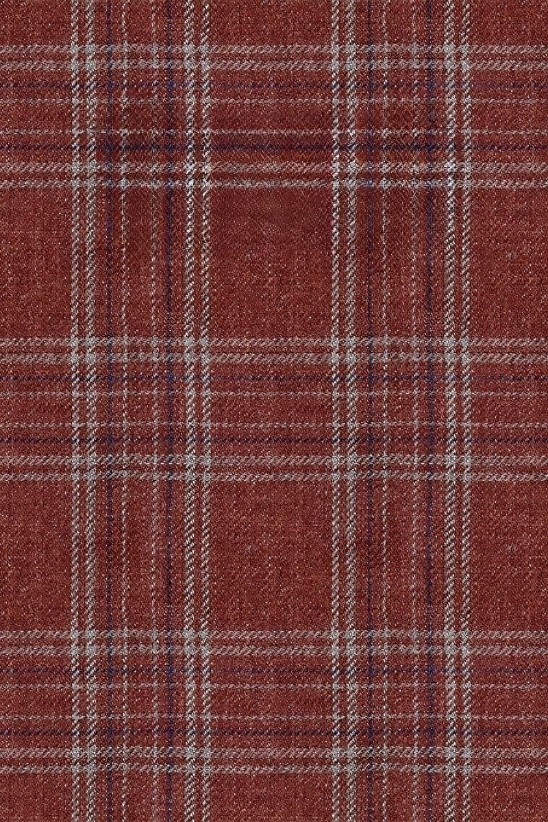 Men's Vintage Smart Style Rust Red Plaid Blazer