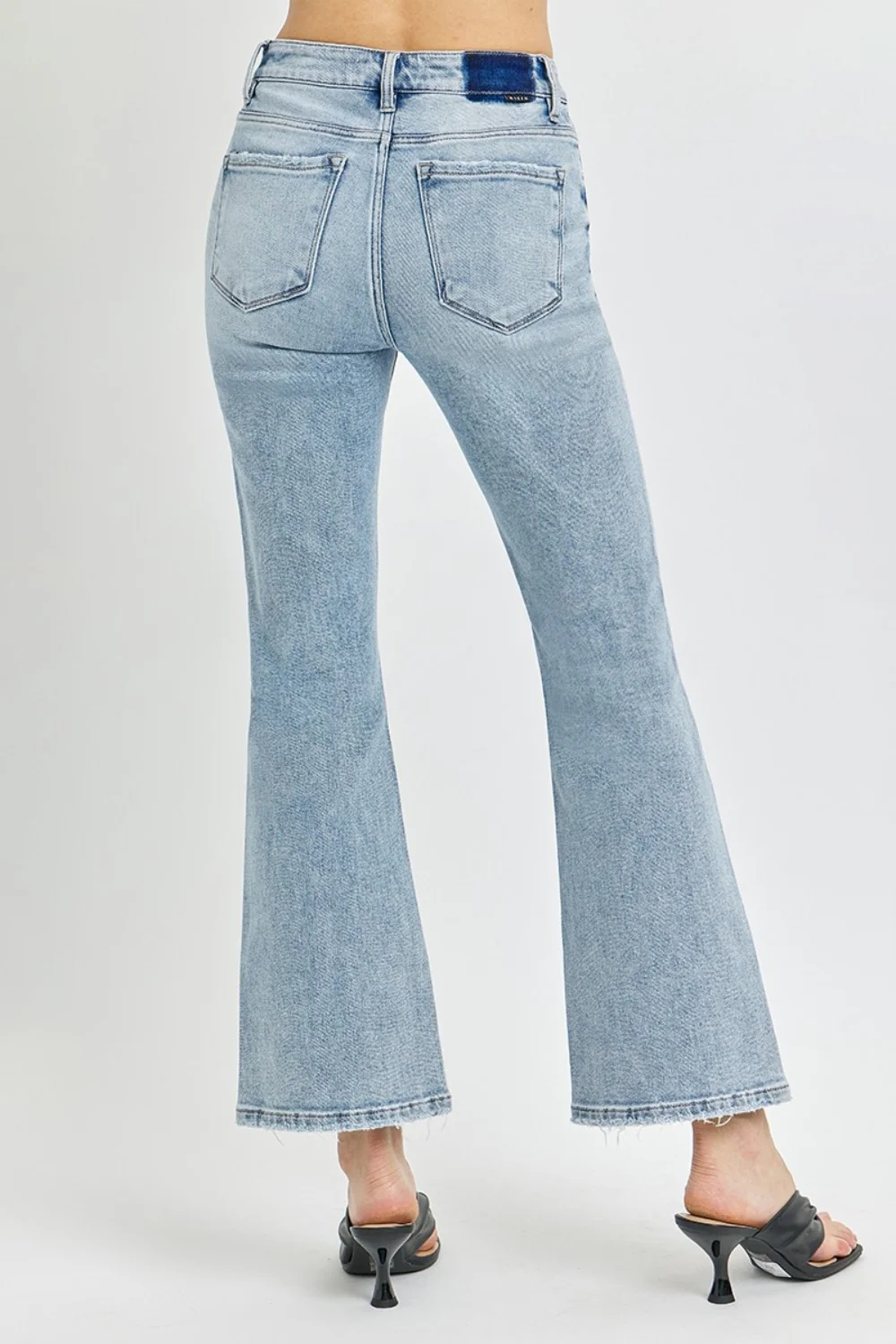 Full Size High Rise Ankle Flare Jeans