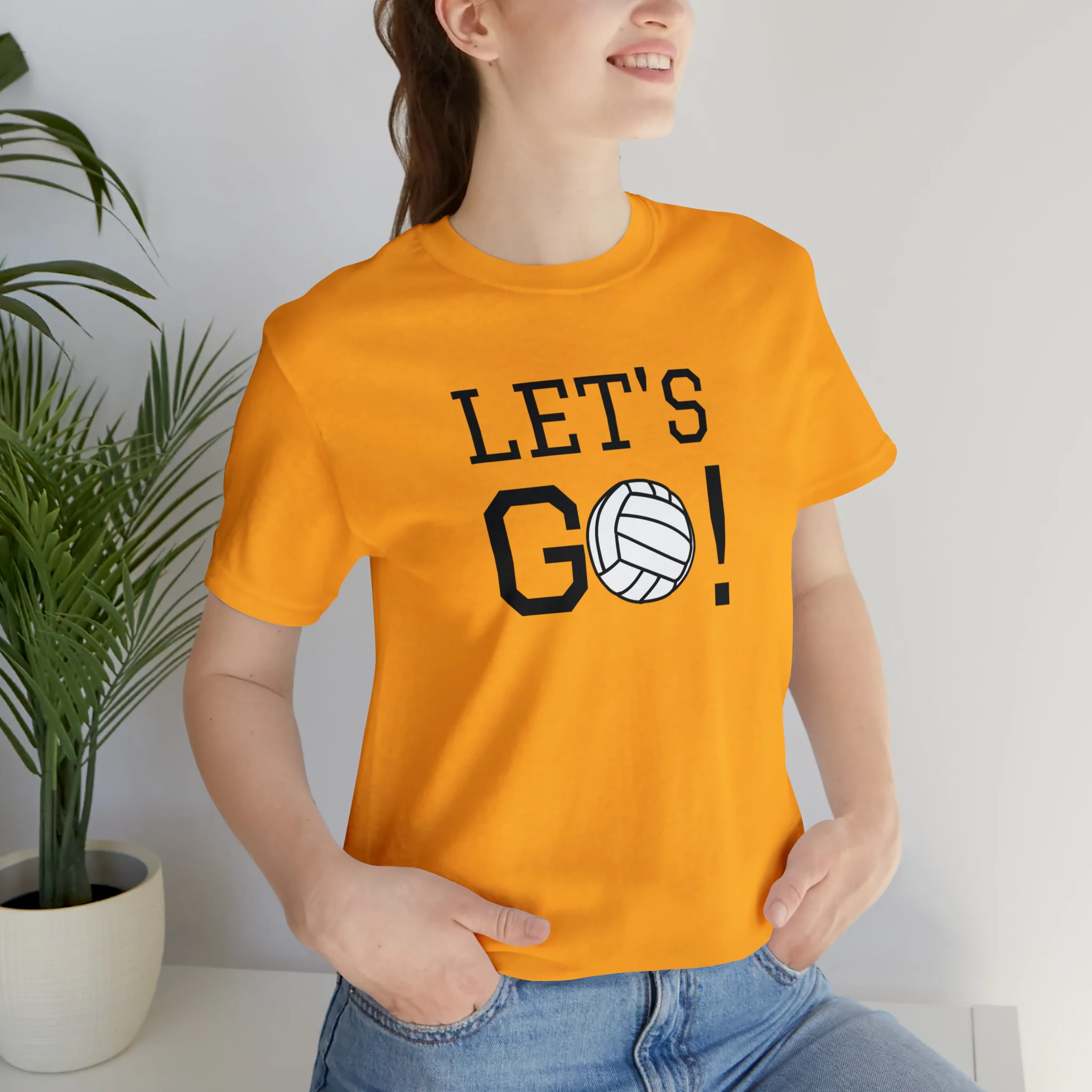 Let's Go! Volleyball Unisex Jersey Short Sleeve Tee