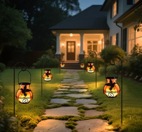 Hummingbird Flame Solar Lights (Set of 2)  Natures Fireflies, Captured in Your Garden