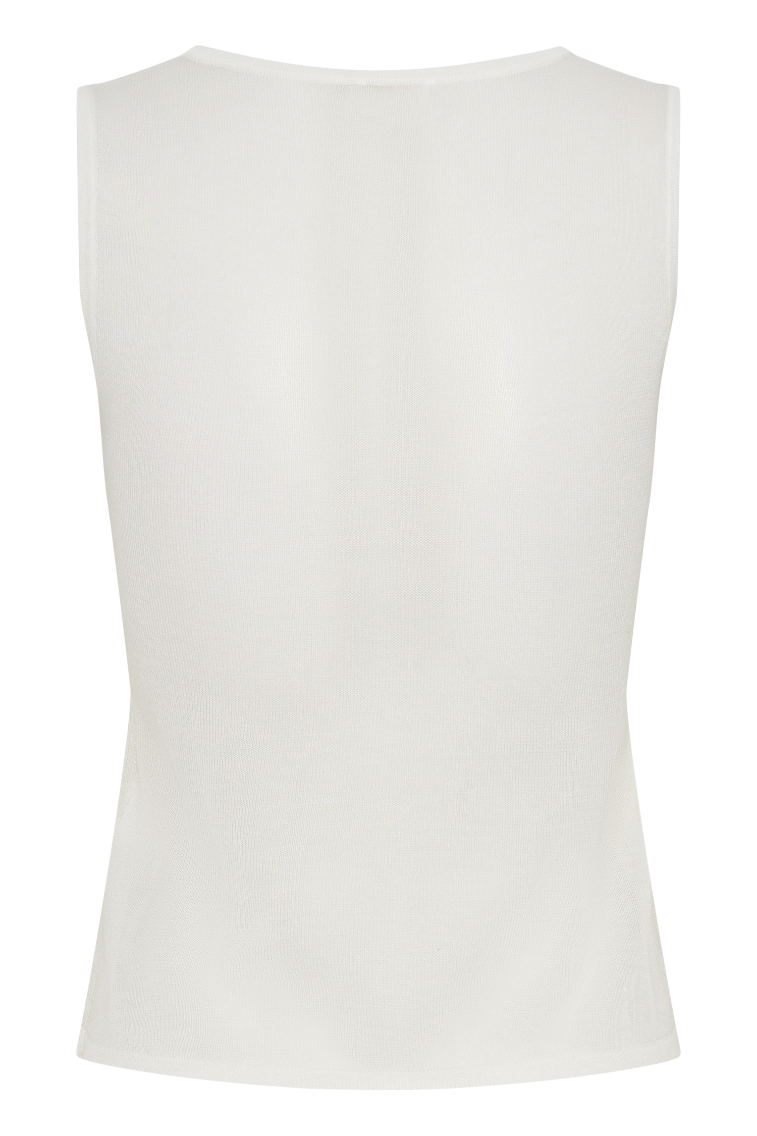 Ivory Sheer Knit Tank Top