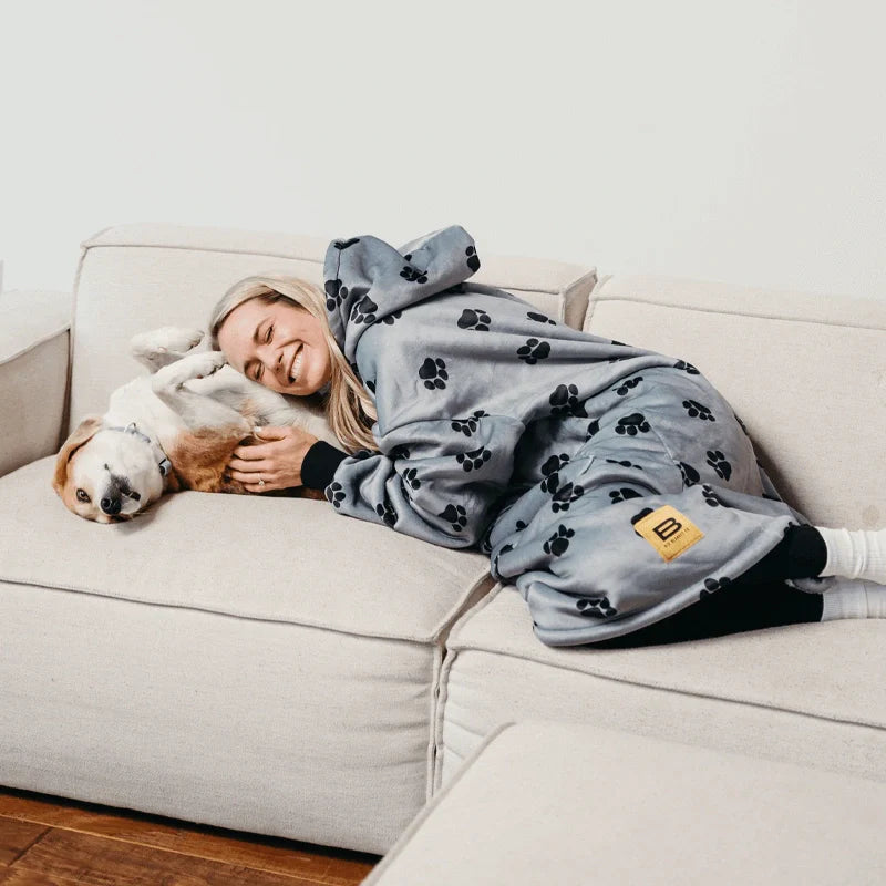 Wearable blanket Oversized with sherpa lining One size fits most.