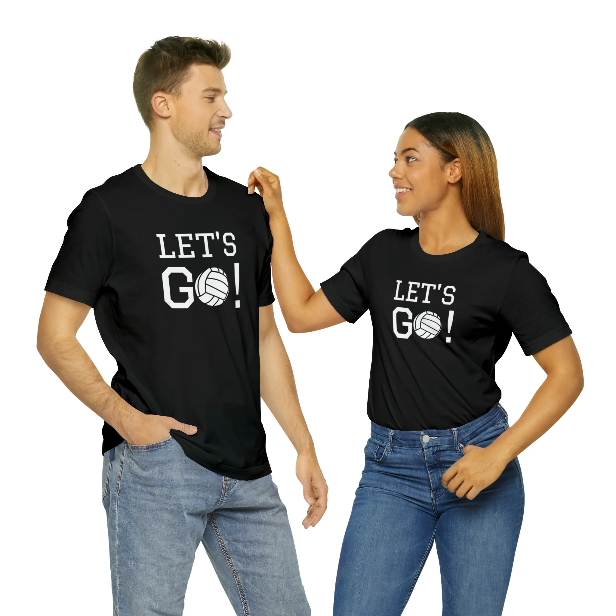 Let's Go! Volleyball Unisex Jersey Short Sleeve Tee