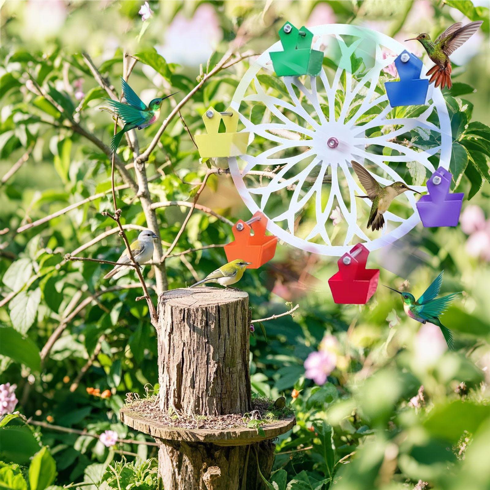Wheel Bird Feeder - The Ferris Wheel of Fun for Your Feathered Friends