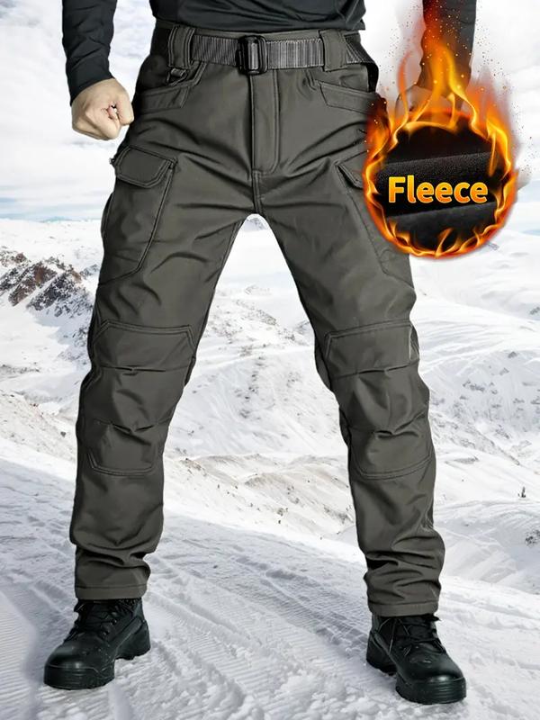 Men's Fleece-Lined Outdoor Tactical Work Pants