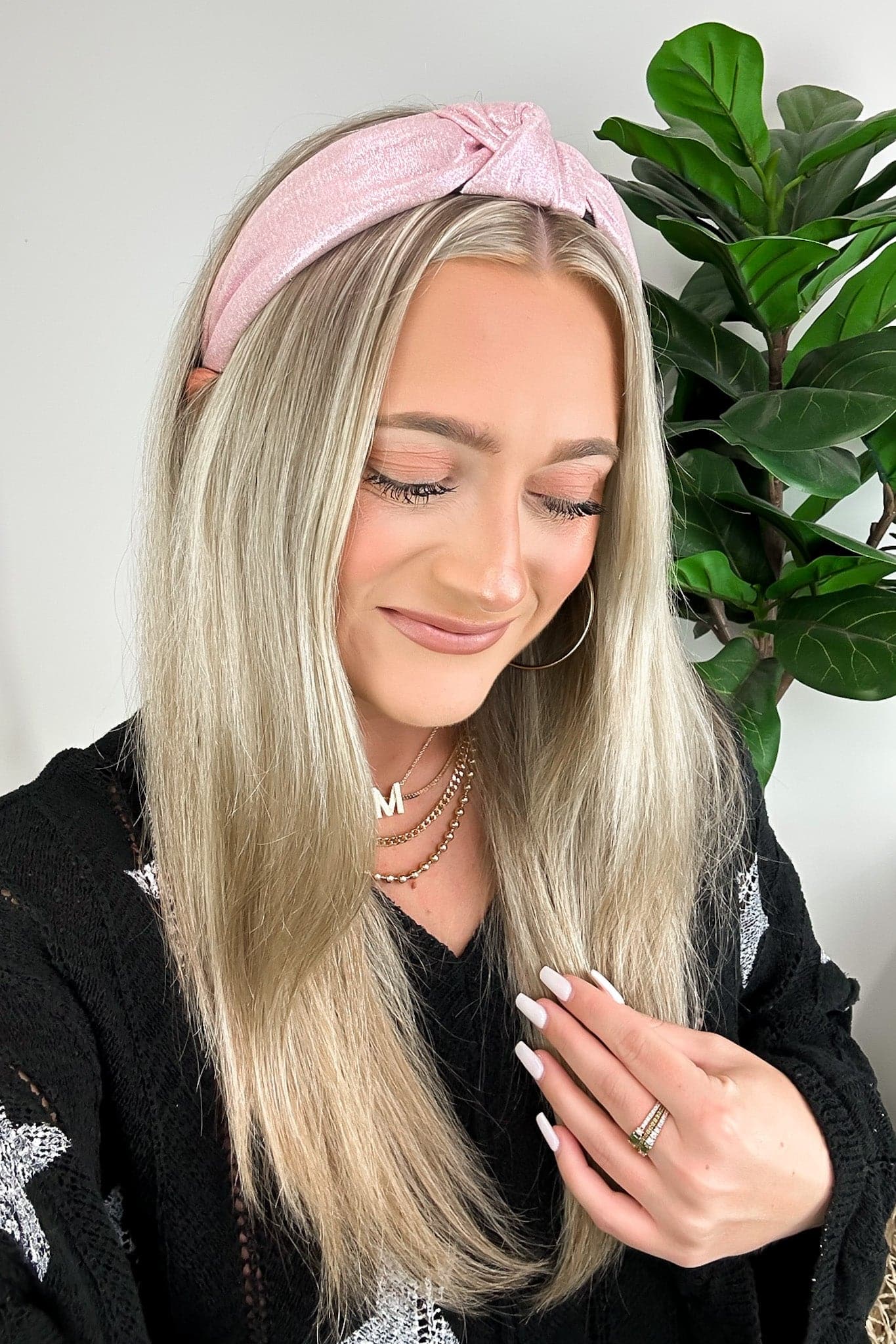 Nalani Metallic Knotted Headband