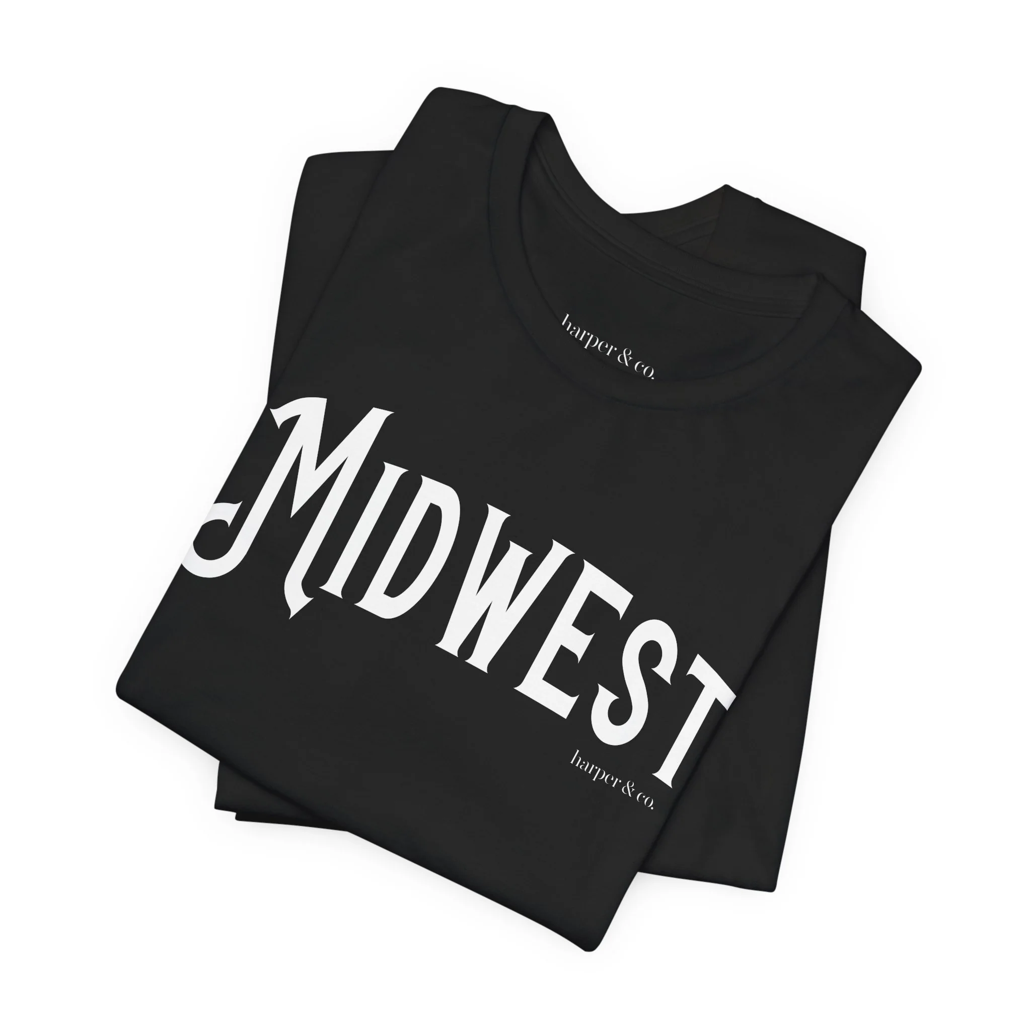 Midwest Unisex Jersey Tee - Casual Soft Cotton Short Sleeve Shirt