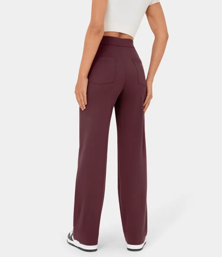 🔥Last Day 49% OFF🔥High Waisted Button Multiple Pockets Straight Leg Casual Pants