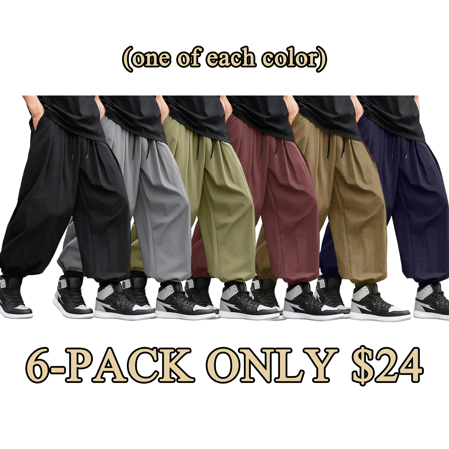 Men’s Casual Drawstring Jogger Pants – Comfy Everyday Wear