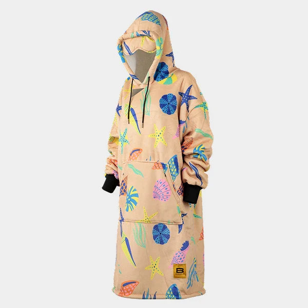 Wearable blanket Oversized with sherpa lining One size fits most.