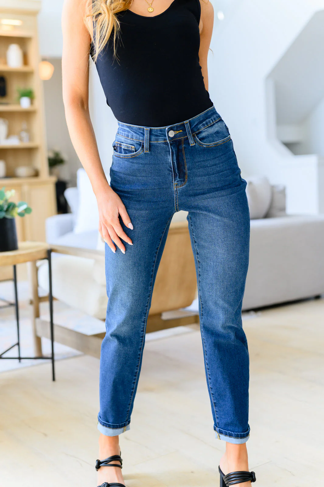 High Rise Boyfriend Jeans