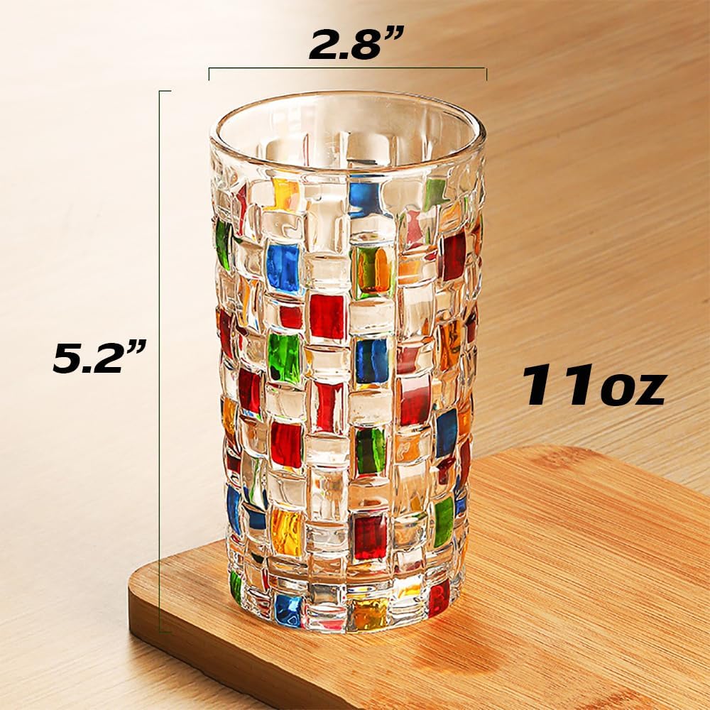 Colorful Crystal Whiskey Glass