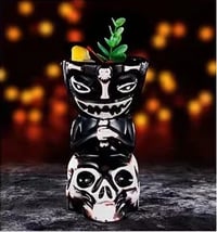 Tiki Bar Mugs for Cocktails, Premium Tropical Cups Drinks for Exotic Party