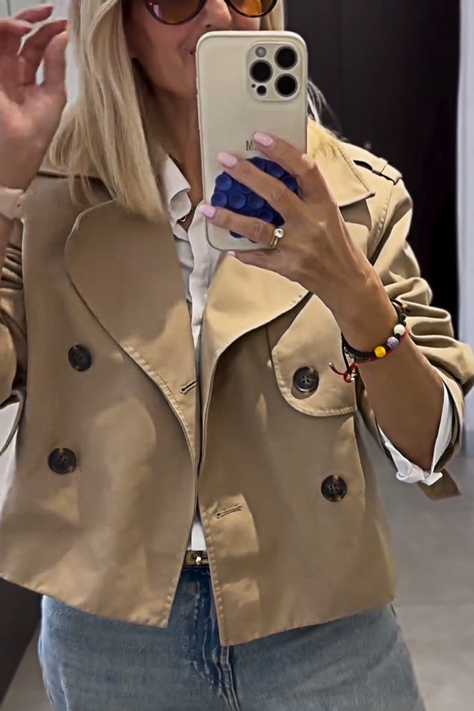 Women's Stylish Polo Short Jacket