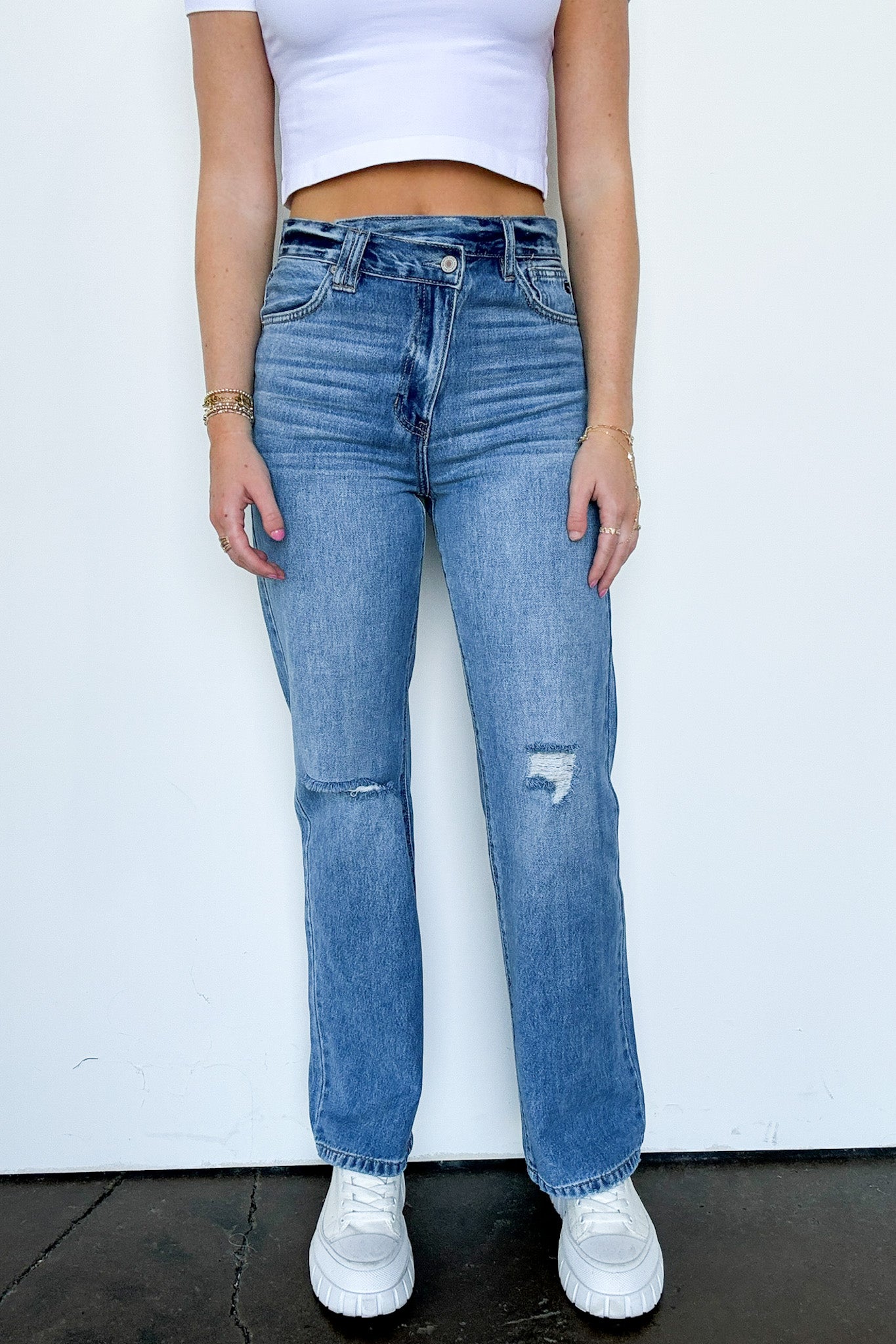 Wide Straight Leg Jeans