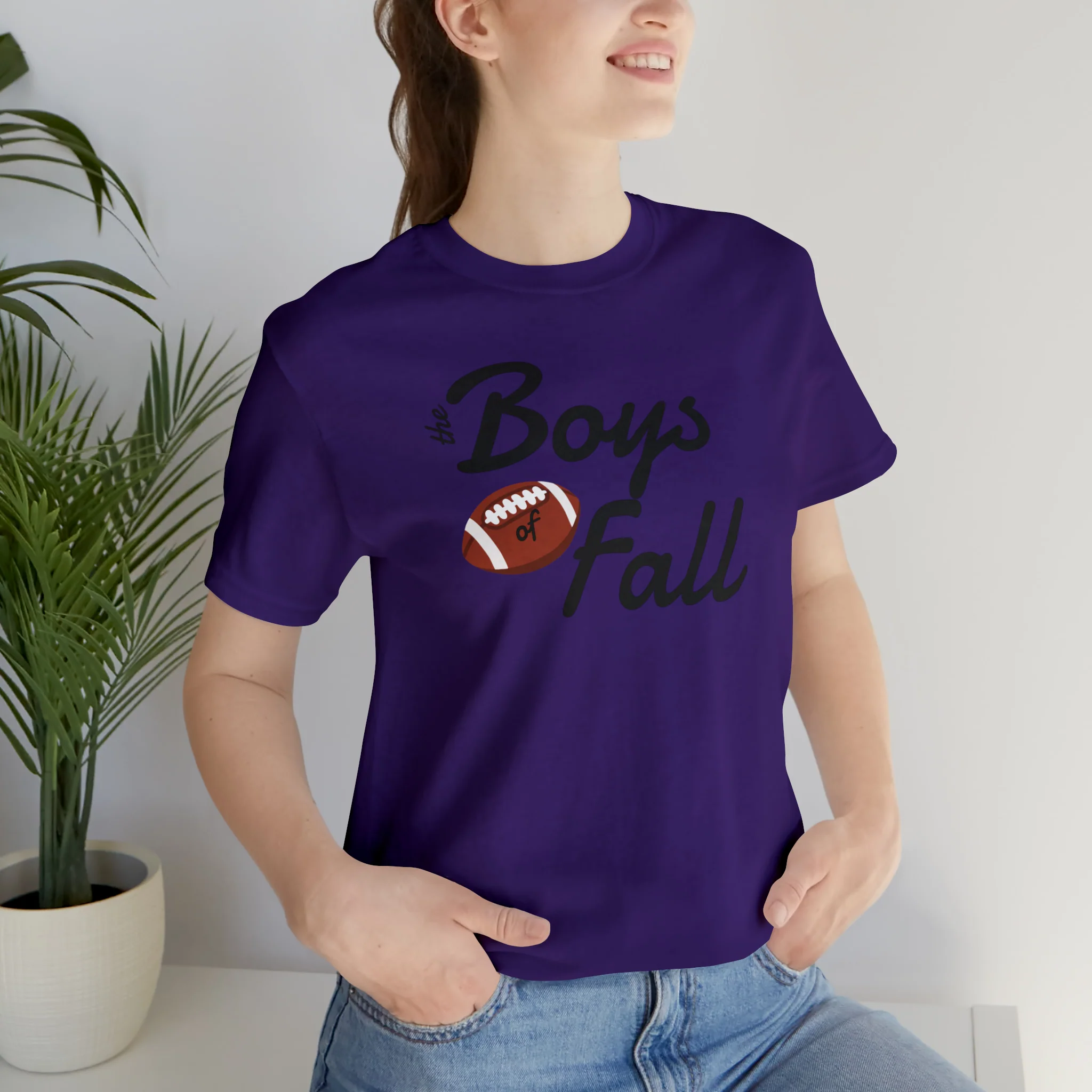 Boys of Fall Football Patch Unisex Softstyle T-Shirt