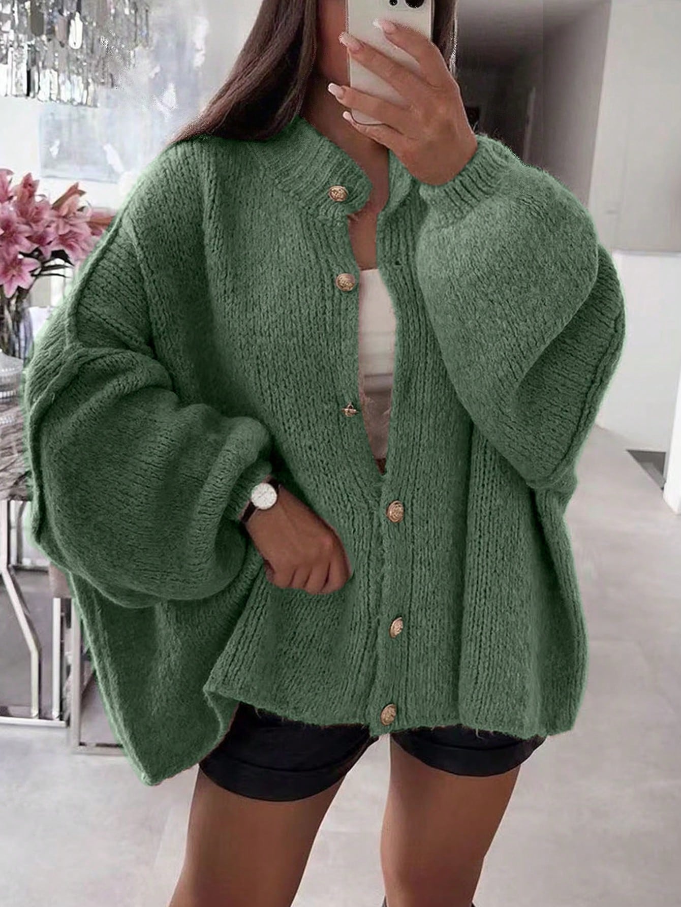 Women's Autumn/Winter Sweater, Fashion New Style - Minimalist Loose Fit Knit Cardigan