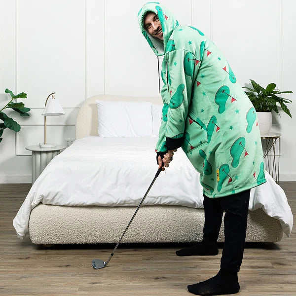 Wearable blanket Oversized with sherpa lining One size fits most.