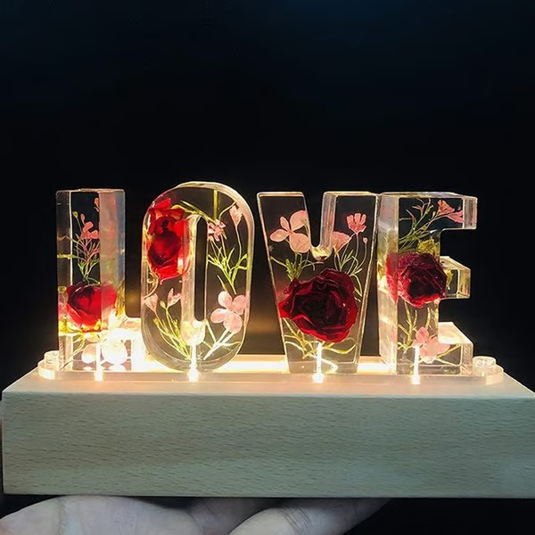 Handmade Floral Night Light From A to Z