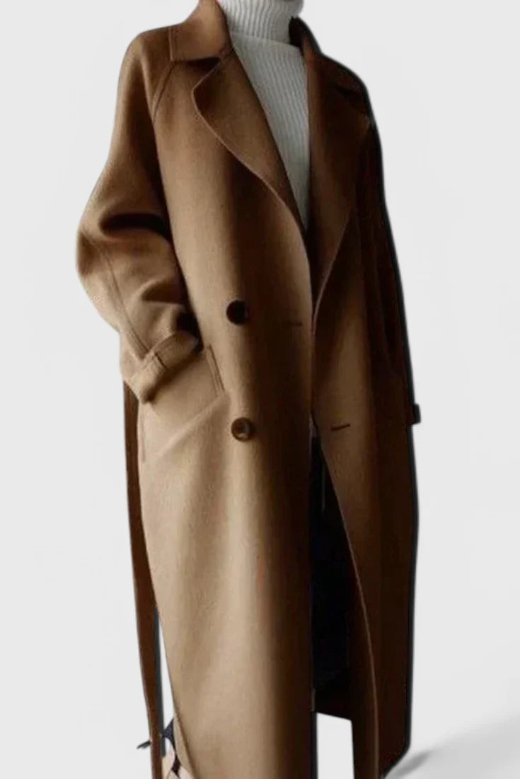 Clara | Abrigo Largo de Mezcla de Lana