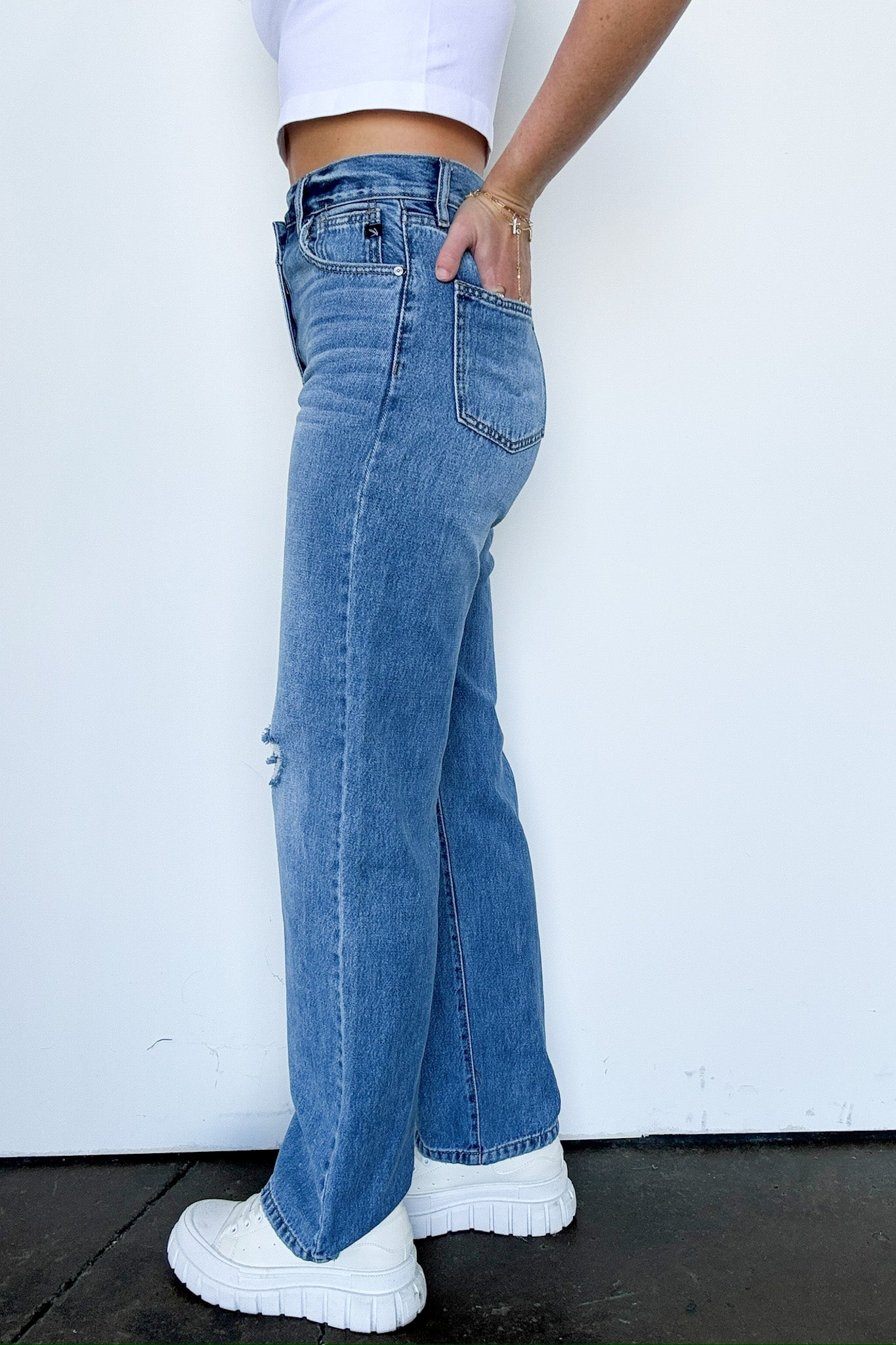 Wide Straight Leg Jeans