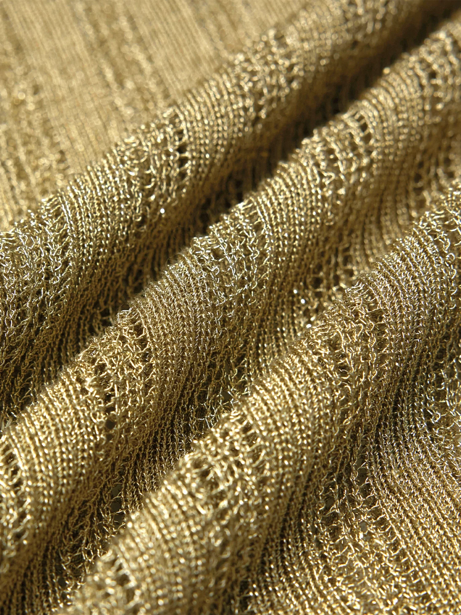 Round Neck Glitter Knit Vest