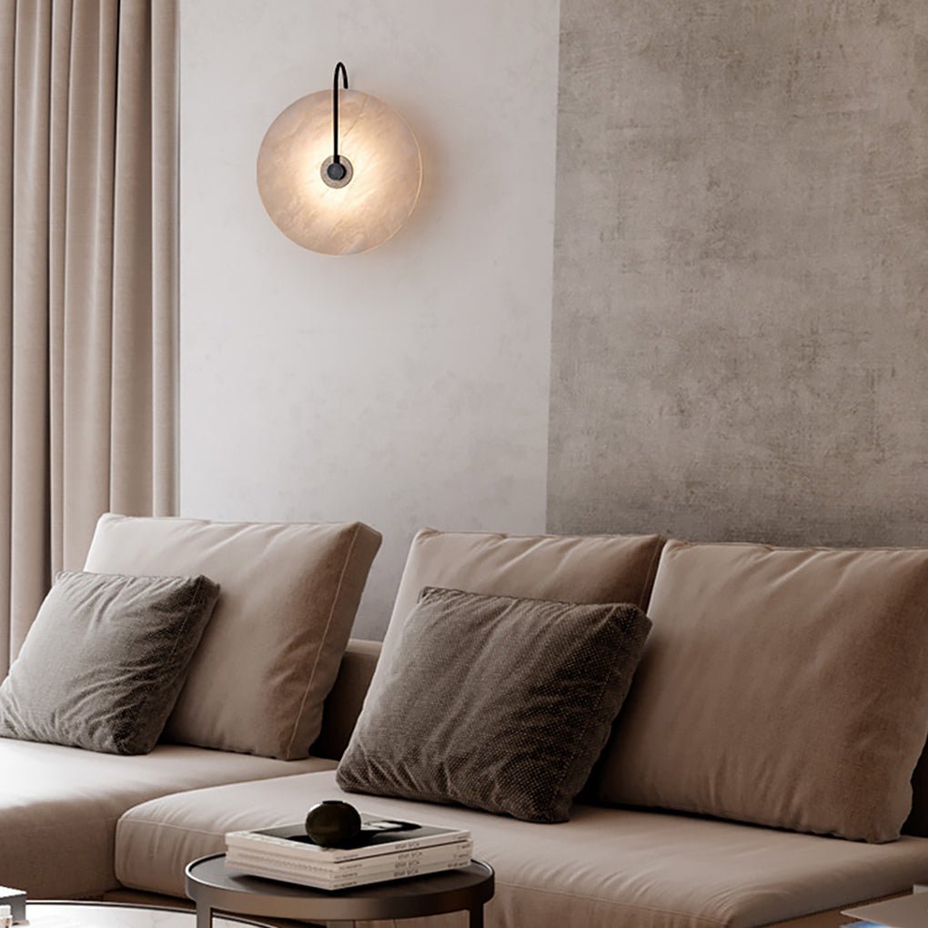 Modern Minimalist Marble Pattern Design Living Room Backdrop Decorative Wall Sconces