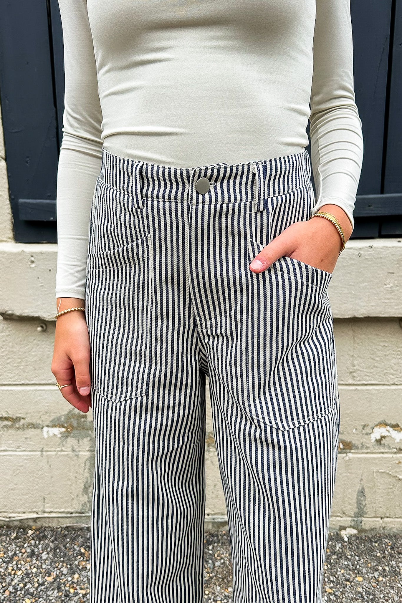 Line Theory Pinstripe Pants