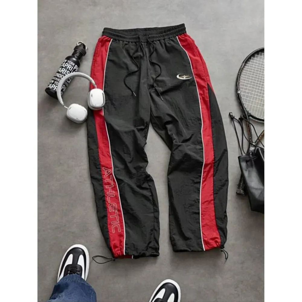 Men's Casual Printed Elastic Cuff Sport Pants