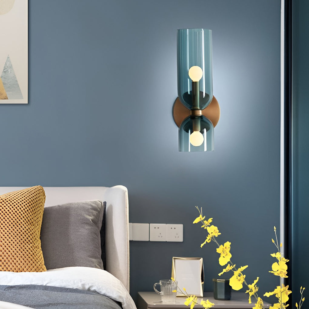 Creative Glass Up and Down Lights Nordic Wall Lamp Wall Light Fixture