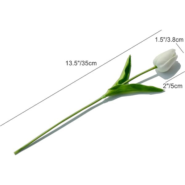UV Resistant Lifelike Artificial Tulips Flowers