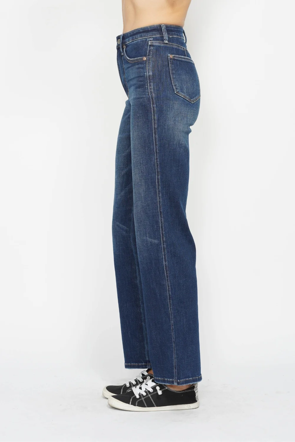 Blue Full Size High Waist Tummy Control Jeans