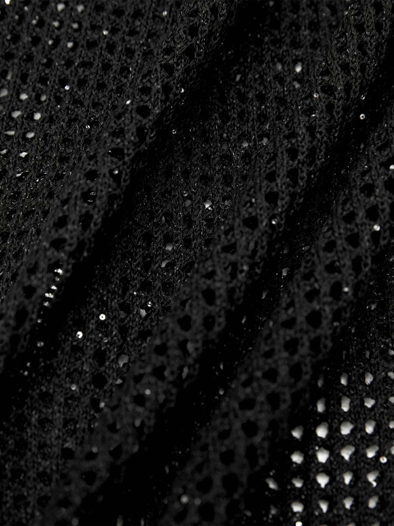 Lyocell & Linen Baseball Collar Sequin Cardigan