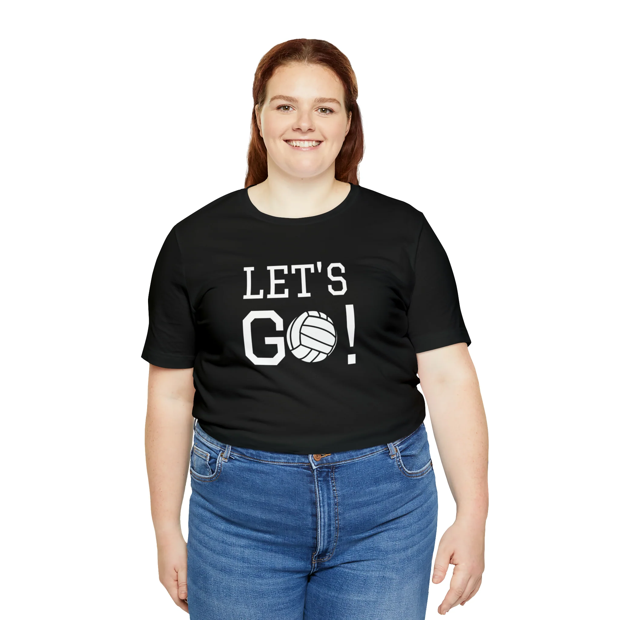 Let's Go! Volleyball Unisex Jersey Short Sleeve Tee