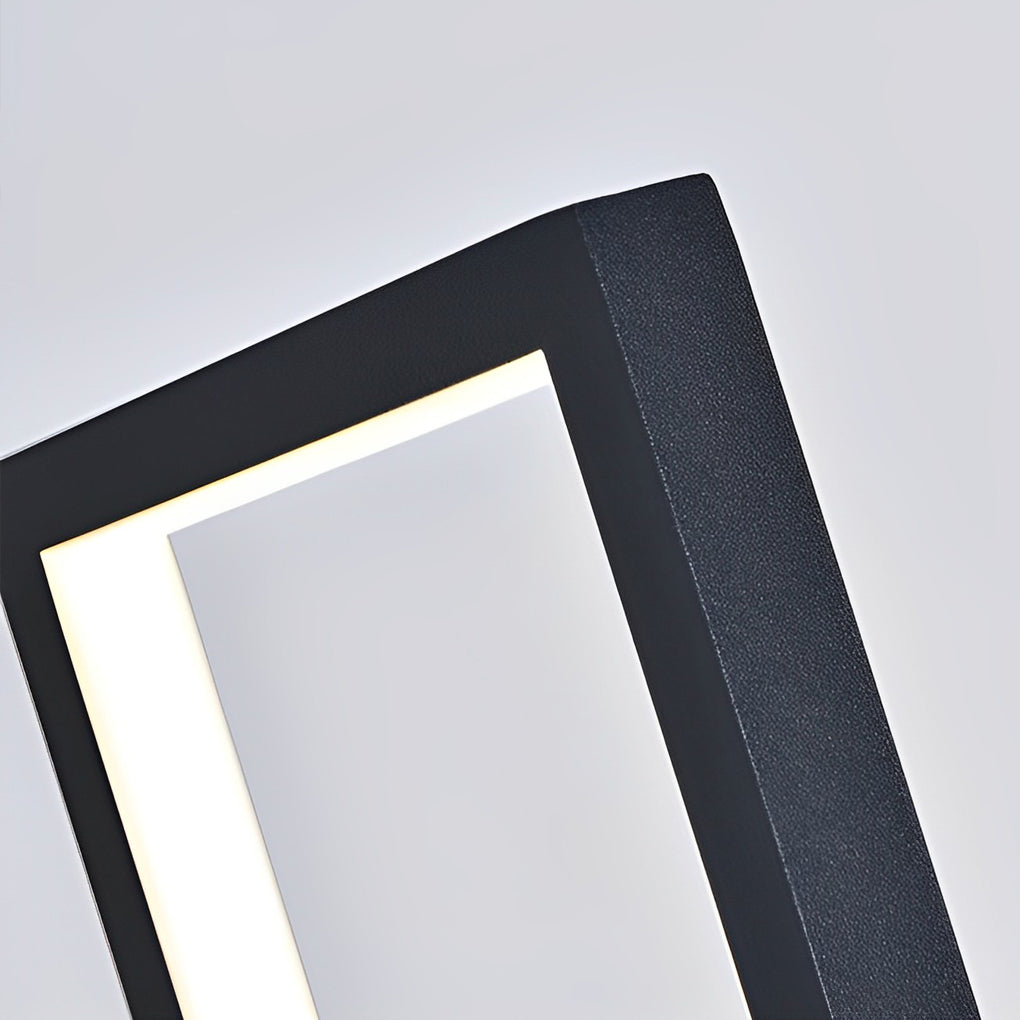 Rectangular Minimalist Stepless Dimming LED Black Nordic Floor Lamp