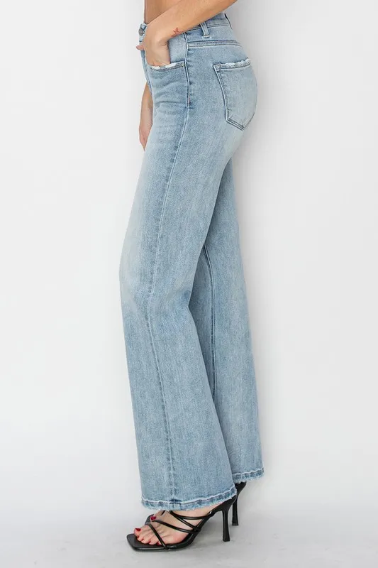 High Rise Straight Jeans